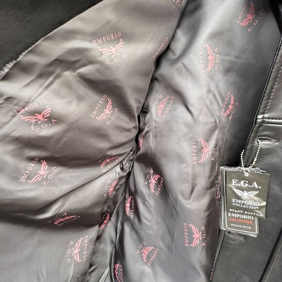 ** HOST PICK "" E.G.O. EMPORIO COLLECTION MENS FAUX LEATHER 3/4 LENGTH NWT - Picture 13 of 15